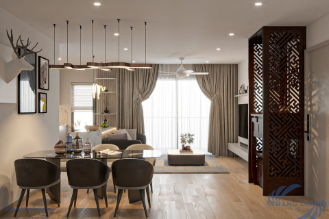 Thiết kế nội thất căn hộ 97m2 Vinhomes GS1 - Hà Nội